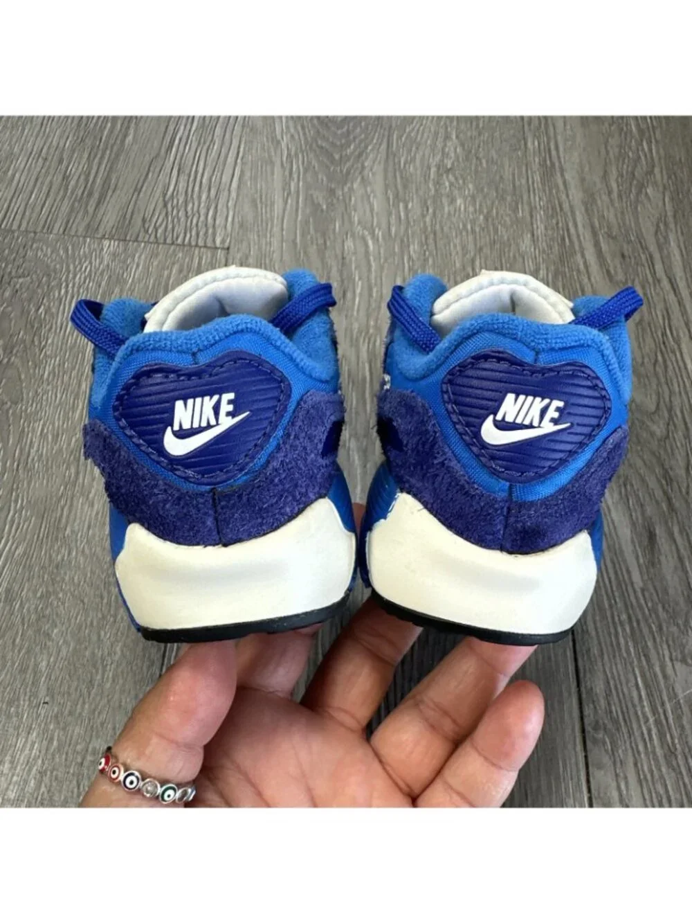 Nike Air Max 90 LTR SE 2 Blue/White Shoes Toddler Size 7c (DH9593-400) Authentic